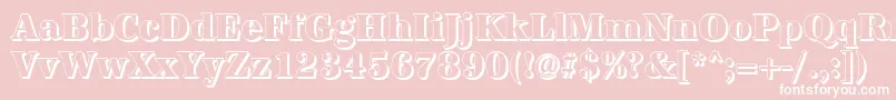 AntiquashCdXboldRegular Font – White Fonts on Pink Background