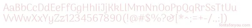 ArimamaduraiLight Font – Pink Fonts on White Background