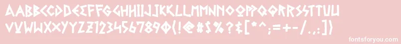 GelioRetsina Font – White Fonts on Pink Background