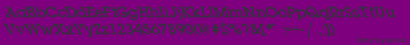 LaplandleftydemiboldRegular Font – Black Fonts on Purple Background