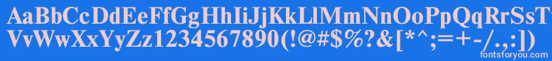 Lisätietoja TimesetBold-fontista TimesetBold-fontti – vaaleanpunaiset fontit sinisellä taustalla