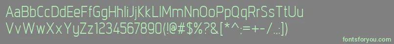 IntropolRegular Font – Green Fonts on Gray Background