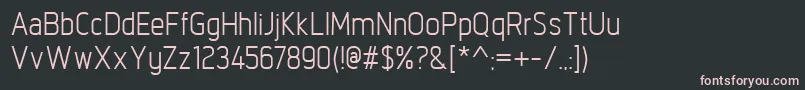 fuente IntropolRegular – Fuentes Rosadas Sobre Fondo Negro