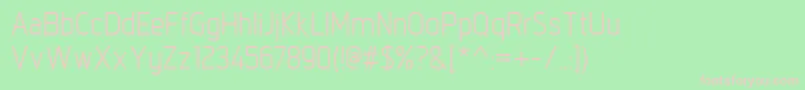 IntropolRegular Font – Pink Fonts on Green Background