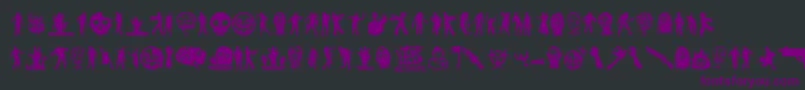ZombieSalad Font – Purple Fonts on Black Background