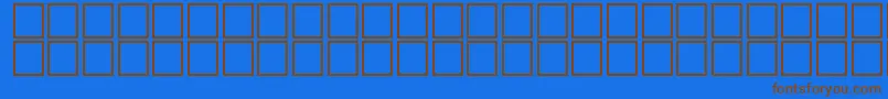 TemplateRegular Font – Brown Fonts on Blue Background