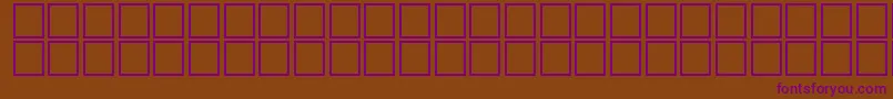 TemplateRegular Font – Purple Fonts on Brown Background