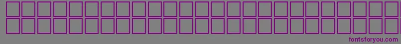 TemplateRegular Font – Purple Fonts on Gray Background