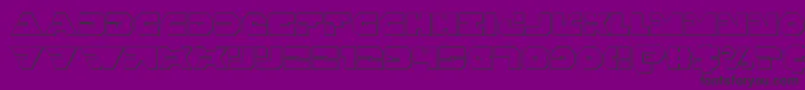 Triggerman3D Font – Black Fonts on Purple Background