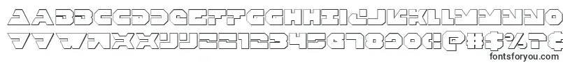 Czcionka Triggerman3D – kwadratowe czcionki