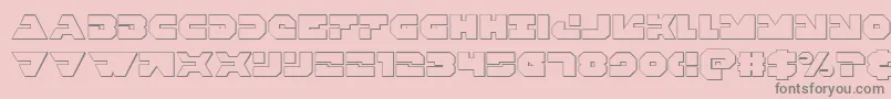 Triggerman3D Font – Gray Fonts on Pink Background