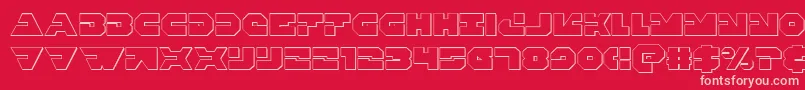 Шрифт Triggerman3D – розовые шрифты на красном фоне