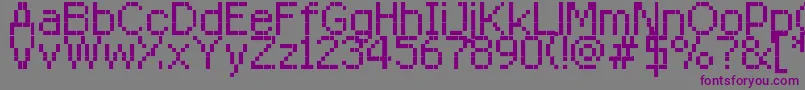 RittswoodredstarRegular8 Font – Purple Fonts on Gray Background