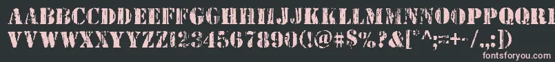 Wetworks Font – Pink Fonts on Black Background