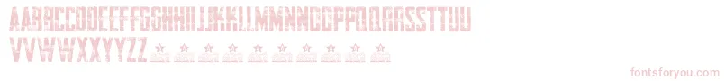 フォントAwakenningSteelPersonalUse – 白い背景にピンクのフォント