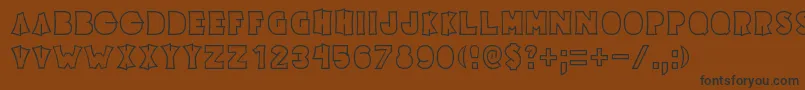 Elecpikl Font – Black Fonts on Brown Background