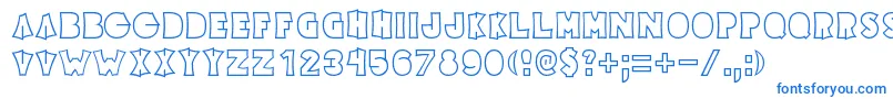 Elecpikl Font – Blue Fonts on White Background