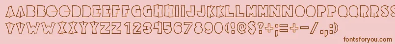 Elecpikl Font – Brown Fonts on Pink Background