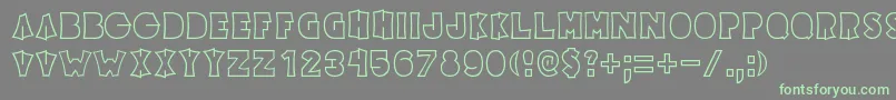 Elecpikl Font – Green Fonts on Gray Background