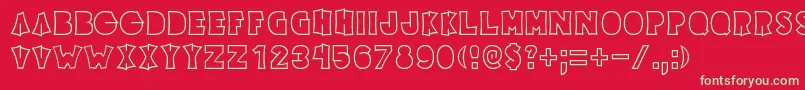 Elecpikl Font – Green Fonts on Red Background