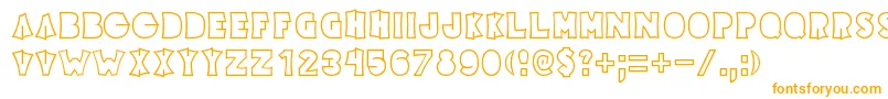 Elecpikl Font – Orange Fonts on White Background