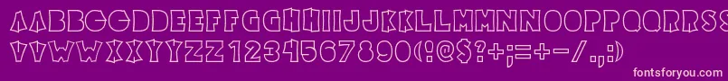 Elecpikl Font – Pink Fonts on Purple Background