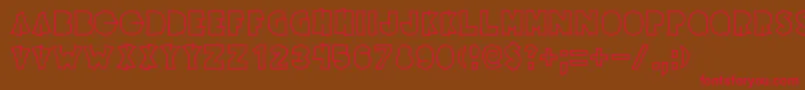 Elecpikl-fontti – punaiset fontit ruskealla taustalla
