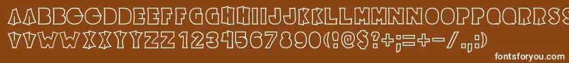 Elecpikl Font – White Fonts on Brown Background