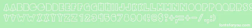 Elecpikl Font – White Fonts on Green Background