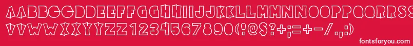 Elecpikl Font – White Fonts on Red Background