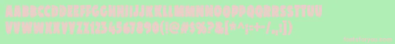 SnackPatrolDemo Font – Pink Fonts on Green Background