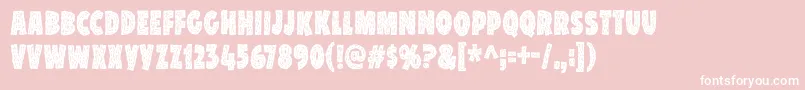 SnackPatrolDemo Font – White Fonts on Pink Background