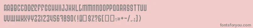 フォントRadocn – ピンクの背景に灰色の文字