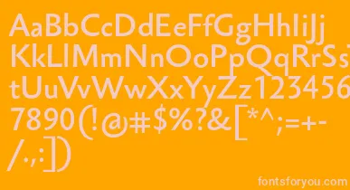 SebastianlightucfBold font – Pink Fonts On Orange Background