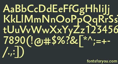 SebastianlightucfBold font – Yellow Fonts On Black Background