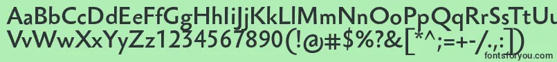 SebastianlightucfBold-Schriftart – Schwarze Schriften auf grünem Hintergrund