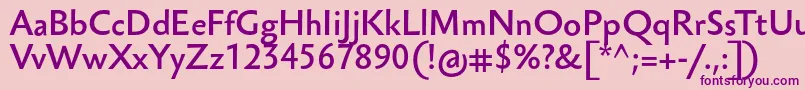 SebastianlightucfBold Font – Purple Fonts on Pink Background