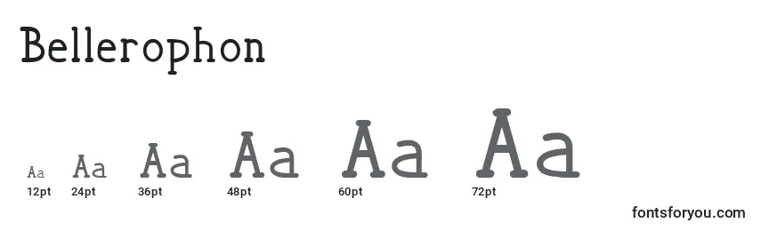 Bellerophon Font Sizes