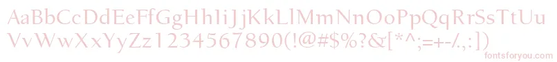 EuronewstyleRegular Font – Pink Fonts on White Background