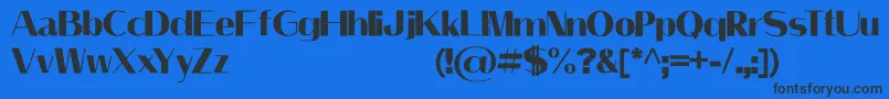 LeilaniPersonalUseOnly Font – Black Fonts on Blue Background