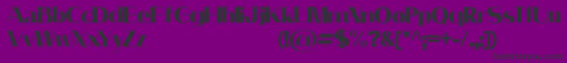 フォントLeilaniPersonalUseOnly – 紫の背景に黒い文字