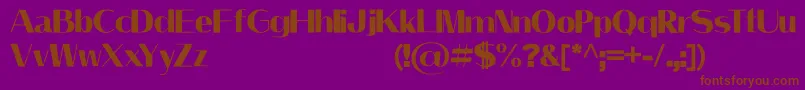 LeilaniPersonalUseOnly Font – Brown Fonts on Purple Background