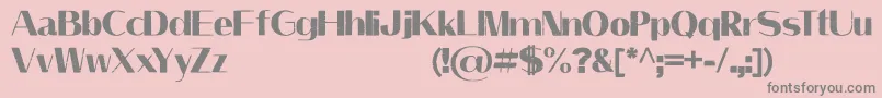 LeilaniPersonalUseOnly Font – Gray Fonts on Pink Background