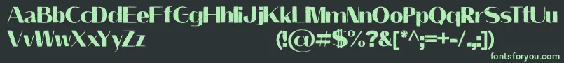 LeilaniPersonalUseOnly Font – Green Fonts on Black Background