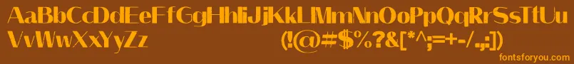 LeilaniPersonalUseOnly Font – Orange Fonts on Brown Background