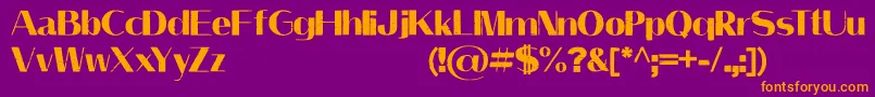 LeilaniPersonalUseOnly Font – Orange Fonts on Purple Background