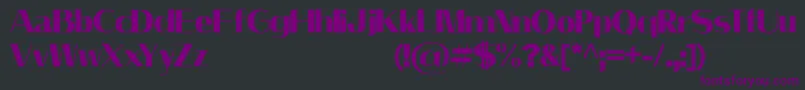 LeilaniPersonalUseOnly Font – Purple Fonts on Black Background