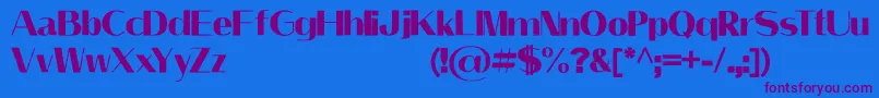 LeilaniPersonalUseOnly Font – Purple Fonts on Blue Background