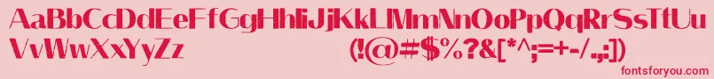 LeilaniPersonalUseOnly Font – Red Fonts on Pink Background