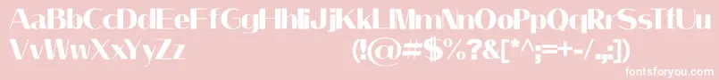 フォントLeilaniPersonalUseOnly – ピンクの背景に白い文字